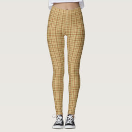 Carmel Bourgondi Ruit Klassiek Patroon Leggings