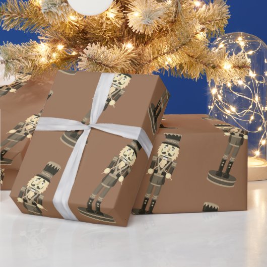 Carmel Brown Nutcracker Soldier  Cadeaupapier (Feestdagen)