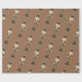 Carmel Brown Nutcracker Soldier  Cadeaupapier (Vlak)