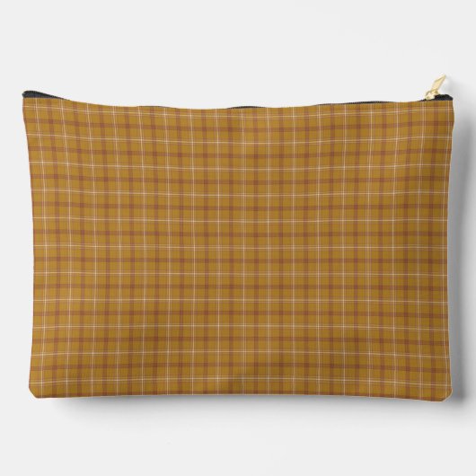 Carmel Brown Plaid Classic Pattern Retro Etui (Achterkant)