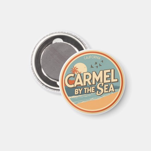 Carmel by the sea beach california pacific coast magneet (Voorkant / Achterkant)
