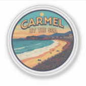 Carmel by the sea beach california pacific coast sticker (Voorkant)