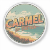 Carmel by the sea beach california pacific coast sticker (Voorkant)