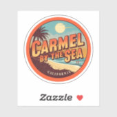 Carmel by the sea beach california pacific coast sticker (Vel)