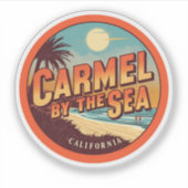 Carmel by the sea beach california pacific coast sticker (Voorkant)