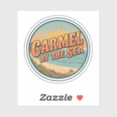 Carmel by the sea beach california pacific coast sticker (Vel)