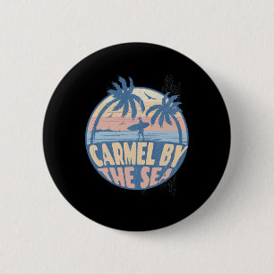 Carmel By The Sea Californië Strand Surfen Zomer V Ronde Button 5,7 Cm