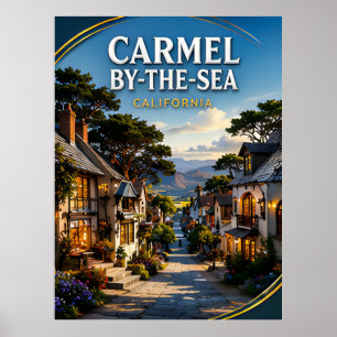 Carmel-by-the-Sea Oceaanzicht Poster