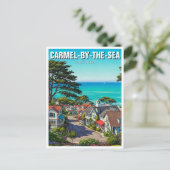 Carmel-by-the-zee Briefkaart (Staand voorkant)