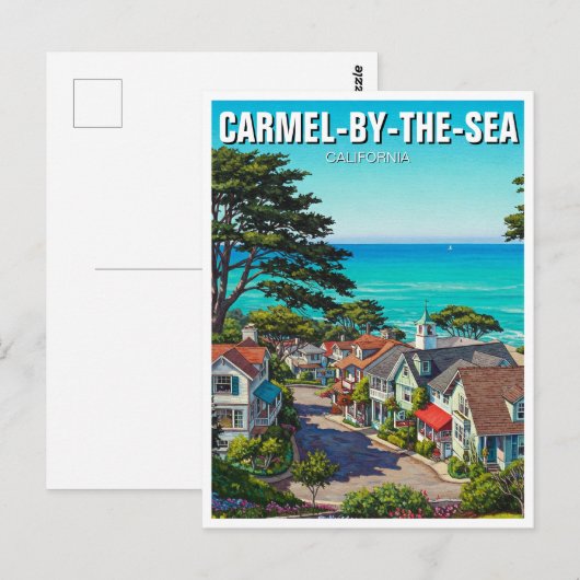 Carmel-by-the-zee Briefkaart (Voorkant / Achterkant)