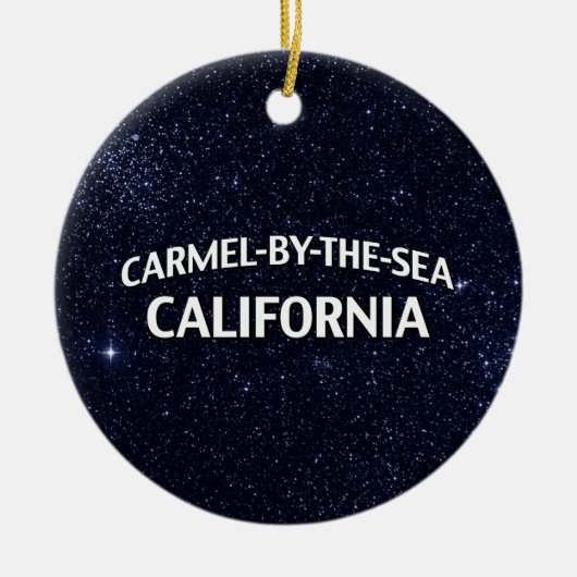 Carmel-by-the-Zee California Keramisch Ornament (Voorkant)