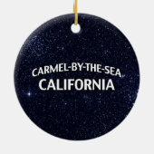Carmel-by-the-Zee California Keramisch Ornament (Achterkant)