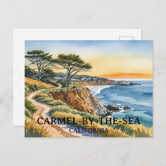 Carmel-by-the-Zee Californië Briefkaart (Voorkant / Achterkant)