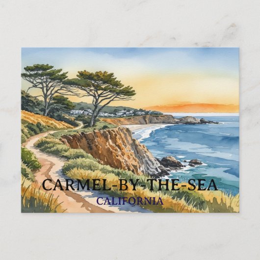 Carmel-by-the-Zee Californië Briefkaart (Voorkant)