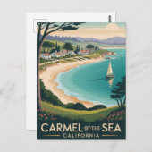 Carmel-by-the-Zee Californië Briefkaart (Voorkant / Achterkant)