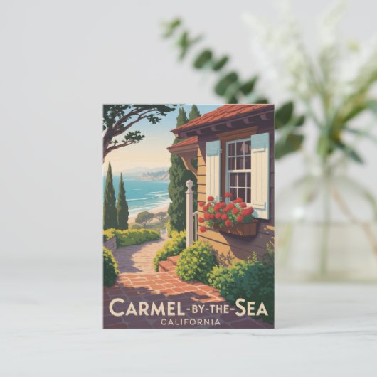 Carmel-by-the-Zee Californië Briefkaart (Staand voorkant)