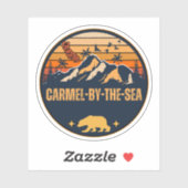 Carmel-by-the-Zee, Californië Sticker (Vel)