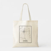 Carmel-by-the-Zee Map Tote Bag (Achterkant)