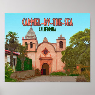 Carmel-by-the-Zee Mission Basilica California Poster