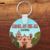 Carmel-by-the-Zee Mission Basilica California Sleutelhanger (Voorkant)