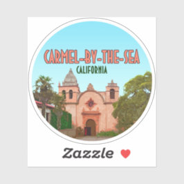 Carmel-by-the-Zee Mission Basilica California Sticker