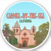 Carmel-by-the-Zee Mission Basilica California Sticker (Voorkant)