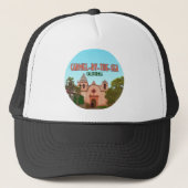 Carmel-by-the-Zee Mission Basilica California Trucker Pet (Voorkant)