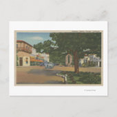 Carmel, CA - Business District Uitzicht of Downtow Briefkaart (Voorkant)