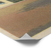 Carmel, CA - Business District Uitzicht of Downtow Poster (Hoek)