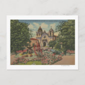 Carmel, CA - Mission San Carlos De Borromeo Briefkaart (Voorkant)