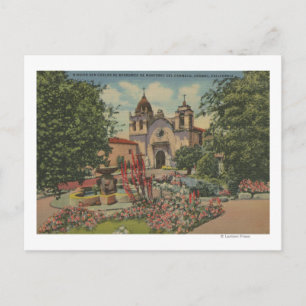 Carmel, CA - Mission San Carlos De Borromeo Briefkaart