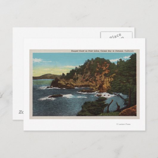 Carmel, CA - Rugged Coast on Point Lobos Briefkaart (Voorkant / Achterkant)