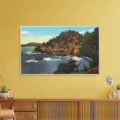 Carmel, CA - Rugged Coast on Point Lobos Canvas Afdruk (Insitu (Woonkamer))