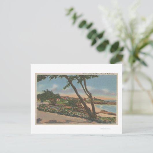 Carmel, CA - Startpunten langs het Uitzicht van de Briefkaart (Staand voorkant)