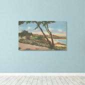 Carmel, CA - Startpunten langs het Uitzicht van de Canvas Afdruk (Insitu (Houten vloer))