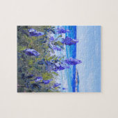 Carmel California, Beach, Lupins, Landscape Art Legpuzzel (Horizontaal)