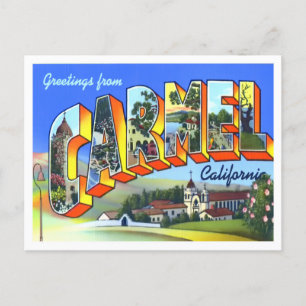 Carmel, California  Big Letters Briefkaart