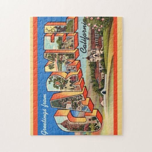 Carmel California Greeting Legpuzzel (Verticaal)