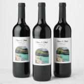 Carmel California huwelijksgunst Wijn Etiket (Flessen)