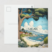 Carmel California Reizen Briefkaart (Voorkant / Achterkant)