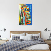 Carmel, Californië - grote lettertjes Canvas Afdruk (Insitu (Slaapkamer))