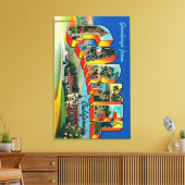 Carmel, Californië - grote lettertjes Canvas Afdruk (Insitu (Woonkamer))
