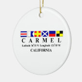 Carmel, Californië Keramisch Ornament (Links)