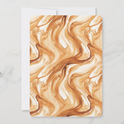 Carmel Cream Heart Apple Caramel Birthday  Kaart (Achterkant)