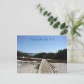 Carmel-door-het-Zee, CA - weg aan Oceaan Briefkaart (Staand voorkant)