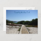 Carmel-door-het-Zee, CA - weg aan Oceaan Briefkaart (Voorkant / Achterkant)