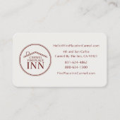Carmel FirePlace Inn - Custom Design Visitekaartje (Voorkant)
