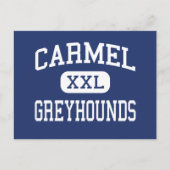 Carmel - Greyhounds - High School - Carmel Indiana Briefkaart (Voorkant)
