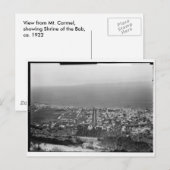 Carmel, Haifa, ca. 1922 Briefkaart (Voorkant / Achterkant)