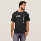 Carmel Indiana 317 Area Code Retro T-shirt (Voorkant volledig)
